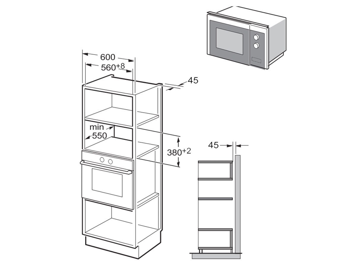 Kích thước của 3MWB-25BTCGX 3MWB-25BTCGX