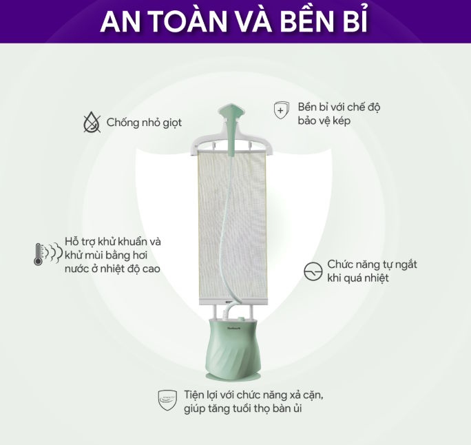 Bàn ủi GSB-3947 tự ngắt khi quá nhiệt Bàn ủi GSB-3947