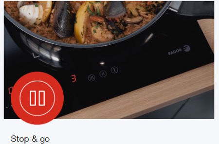 Cảm ứng trượt thông minh – Điều chỉnh nhiệt độ mượt mà Fagor IF-ZONE74BS