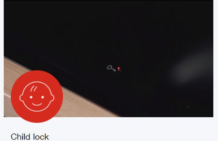 Khóa trẻ em – An tâm tuyệt đối cho gia đình có trẻ nhỏ Bếp từ 4 vùng nấu