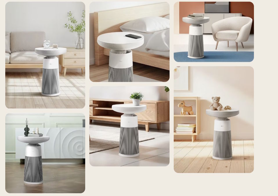 Máy lọc không khí LG sở hữu màu trắng Máy lọc không khí LG