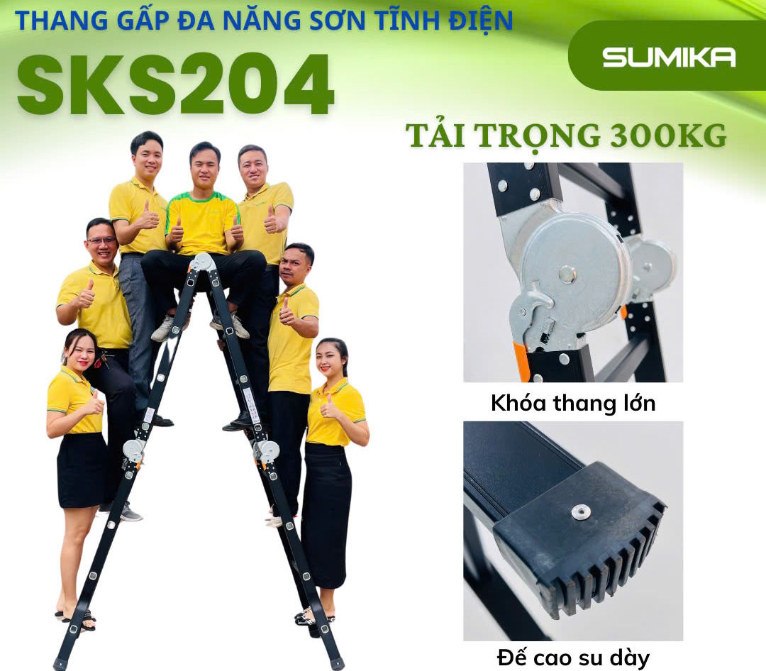 Chất liệu hợp kim nhôm cao cấp – Nhẹ nhưng cực kỳ bền bỉ Sumika SKS204