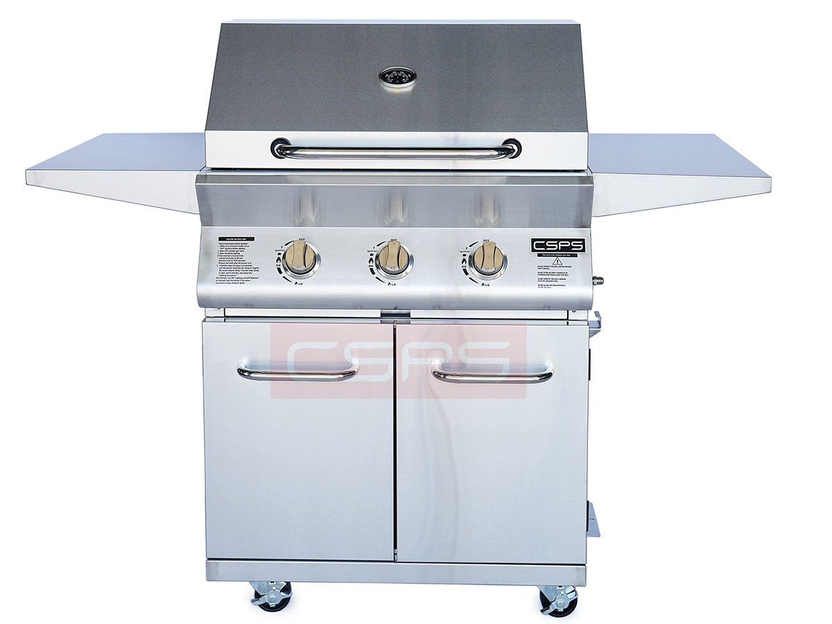 lò nướng BBQ có 4 bánh xe di chuyển lò nướng BBQ