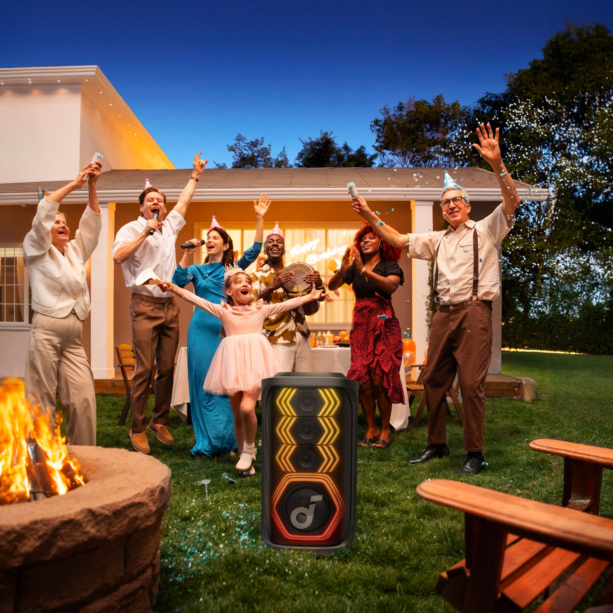 Pin lâu, kháng nước IPX4 – Sẵn sàng cho mọi cuộc vui Loa Party Karaoke soundcore