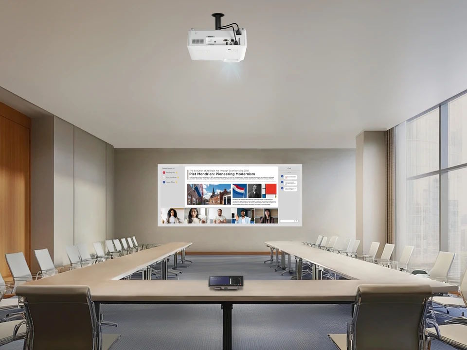 Tỷ lệ khung hình 21:9 – Lý tưởng cho hội họp trực tuyến Máy chiếu ViewSonic LS901