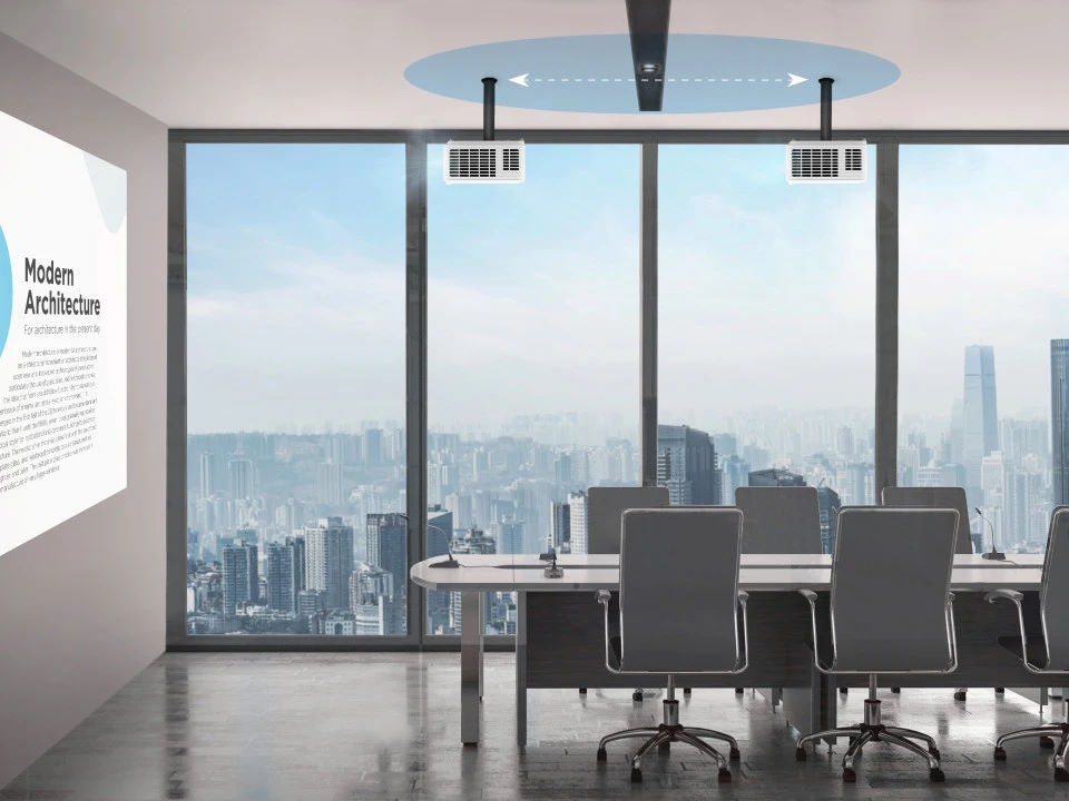 Lắp đặt linh hoạt với zoom quang học 1.3x Máy chiếu laser ViewSonic