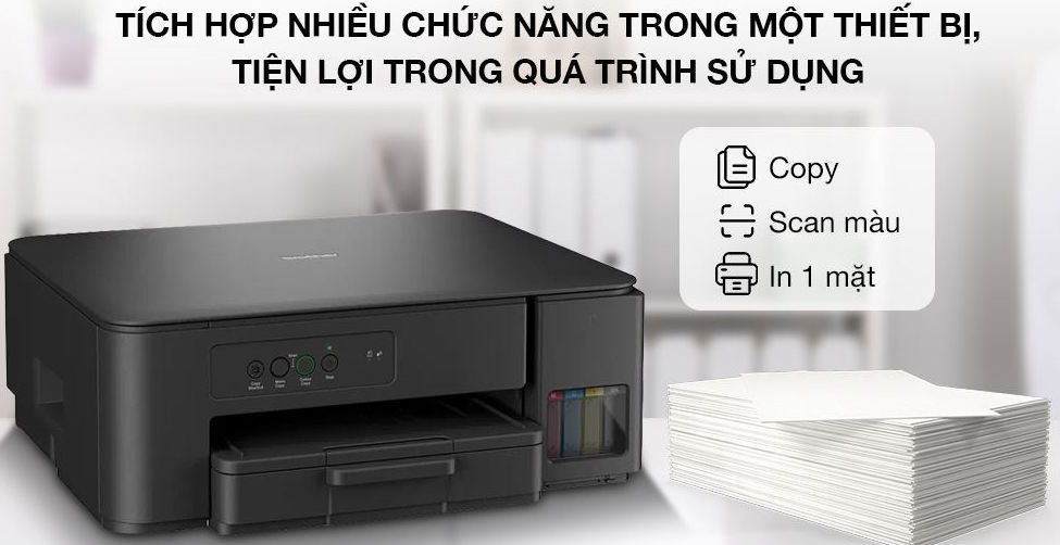 Máy in phun Brother có thêm chức năng scan và copy Máy in phun Brother