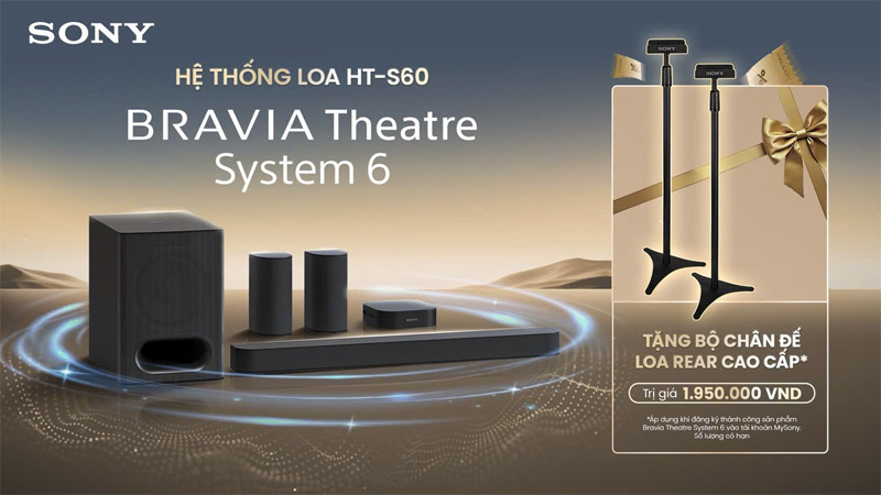 Mua loa Sony tặng ngay chân đế cao cấp cho loa