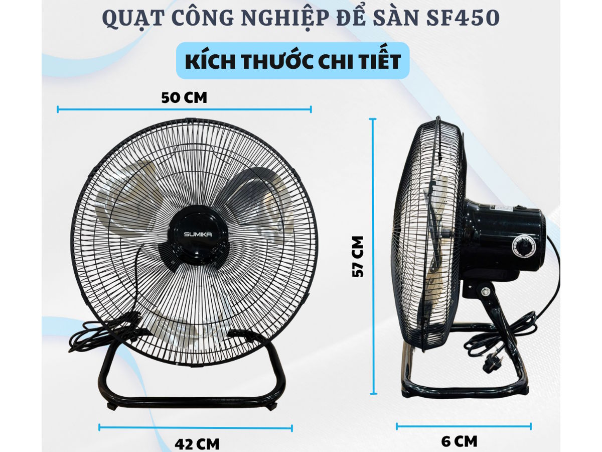 Quạt công nghiệp để sàn Sumika SF450 Quạt công nghiệp để sàn Sumika SF450