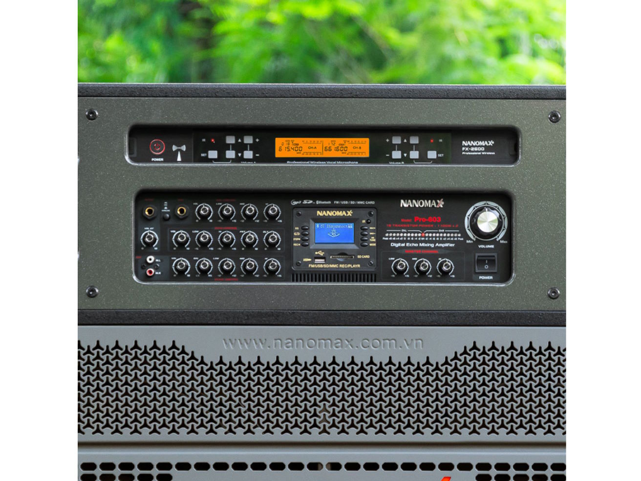 Kết nối đa dạng, tiện lợi Loa kéo Nanomax Pro-603
