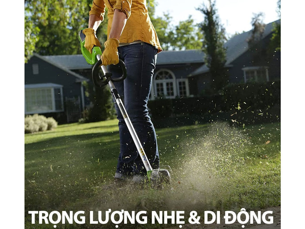 Greenworks 40V G40LT trọng lượng nhẹ thao tác linh hoạt