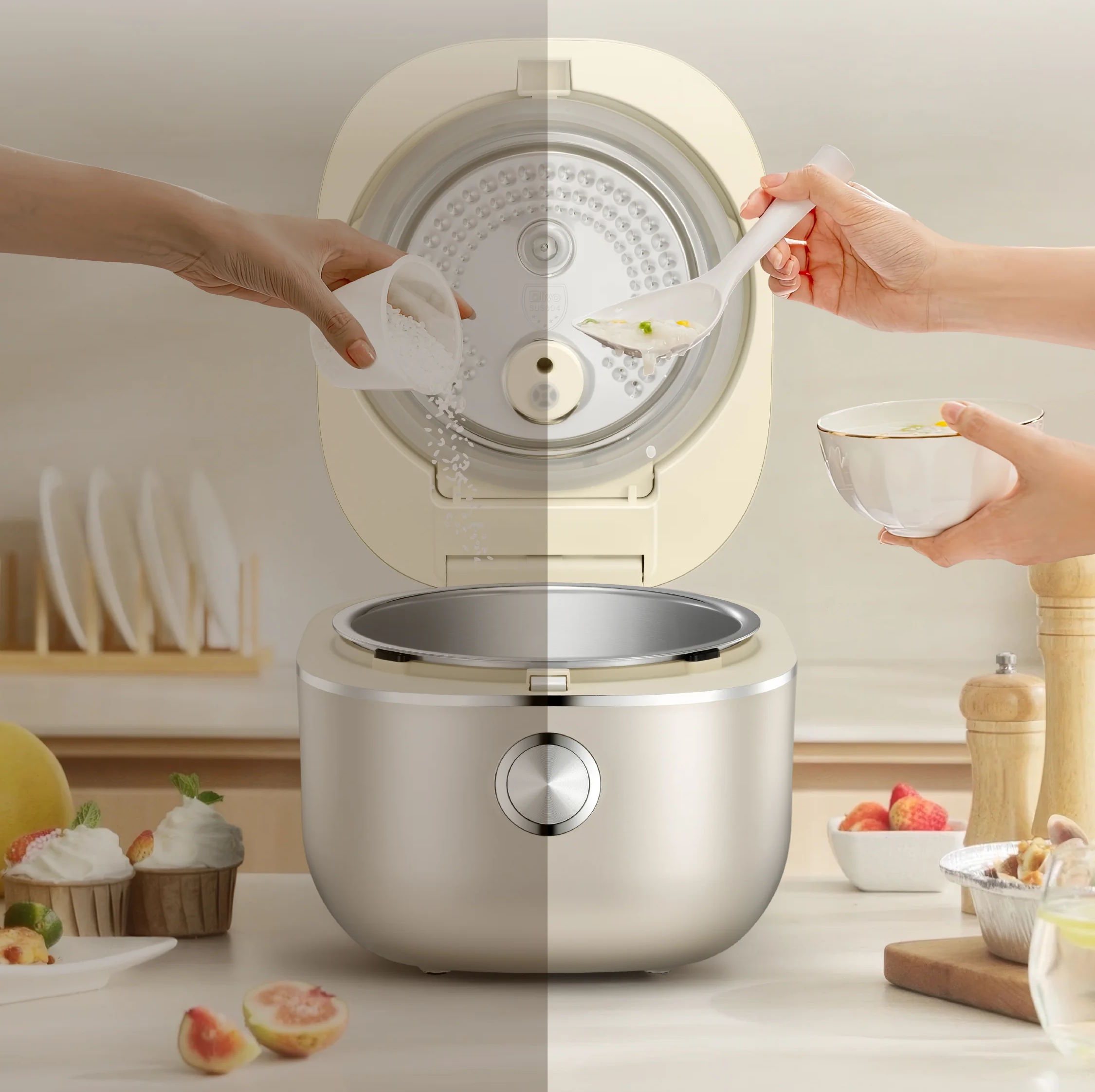 Chức năng hẹn giờ nấu thông minh – Lên tới 24 giờ Olivo RC800IH