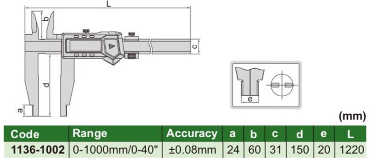 Thước cặp điện tử Insize 1136-1002 Thước cặp điện tử Insize 1136-1002