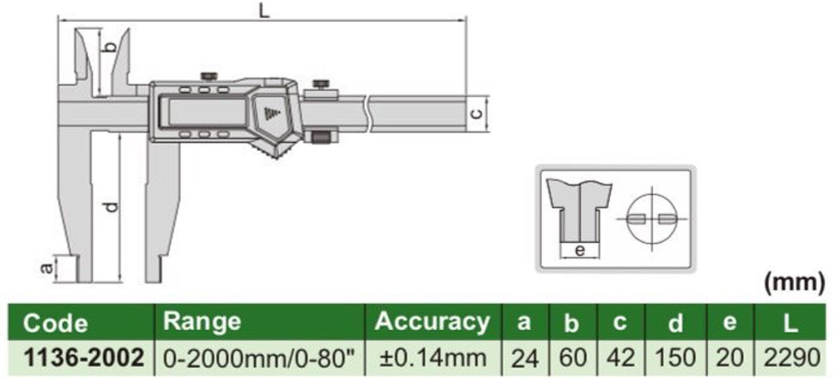 Thước cặp điện tử Insize 1136-2002 Thước cặp điện tử Insize 1136-2002