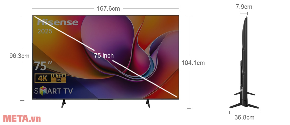 Smart Tivi Hisense 4K 75 inch 75A6Q