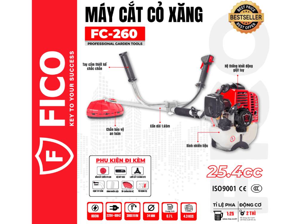 Máy cắt cỏ Fico FC-260 Máy cắt cỏ Fico FC-260