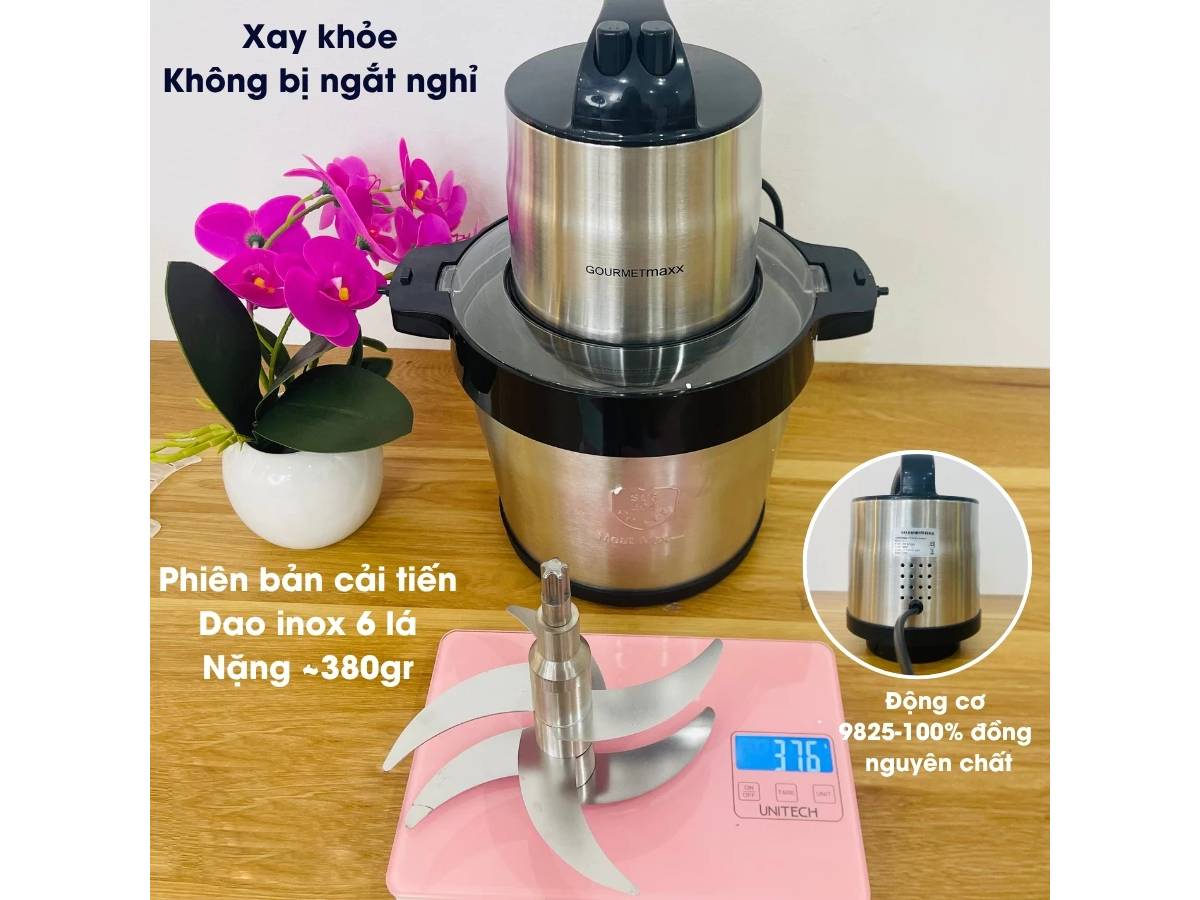 Máy xay thịt Gourmetmaxx 6 lít, 1.200W Máy xay thịt Gourmetmaxx 6 lít, 1.200W
