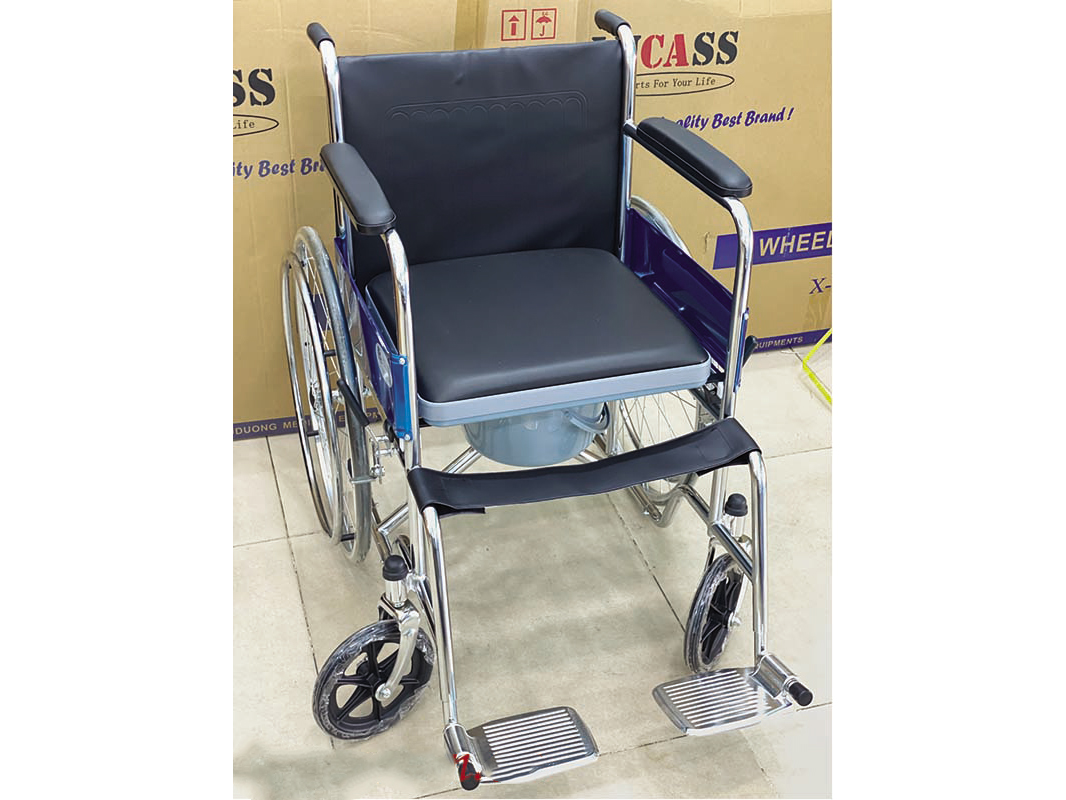 Xe lăn tay có bô vệ sinh Lucass X6 Xe lăn tay có bô vệ sinh Lucass X6