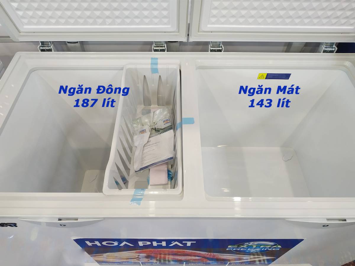 HPF BD6330 có dung tích 2 ngăn rộng rãi HPF BD6330