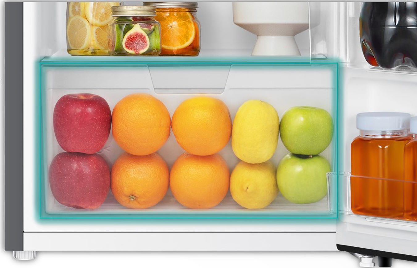 Ngăn rau củ – Giữ trọn độ tươi ngon Tủ lạnh Hisense RR106D4EBN