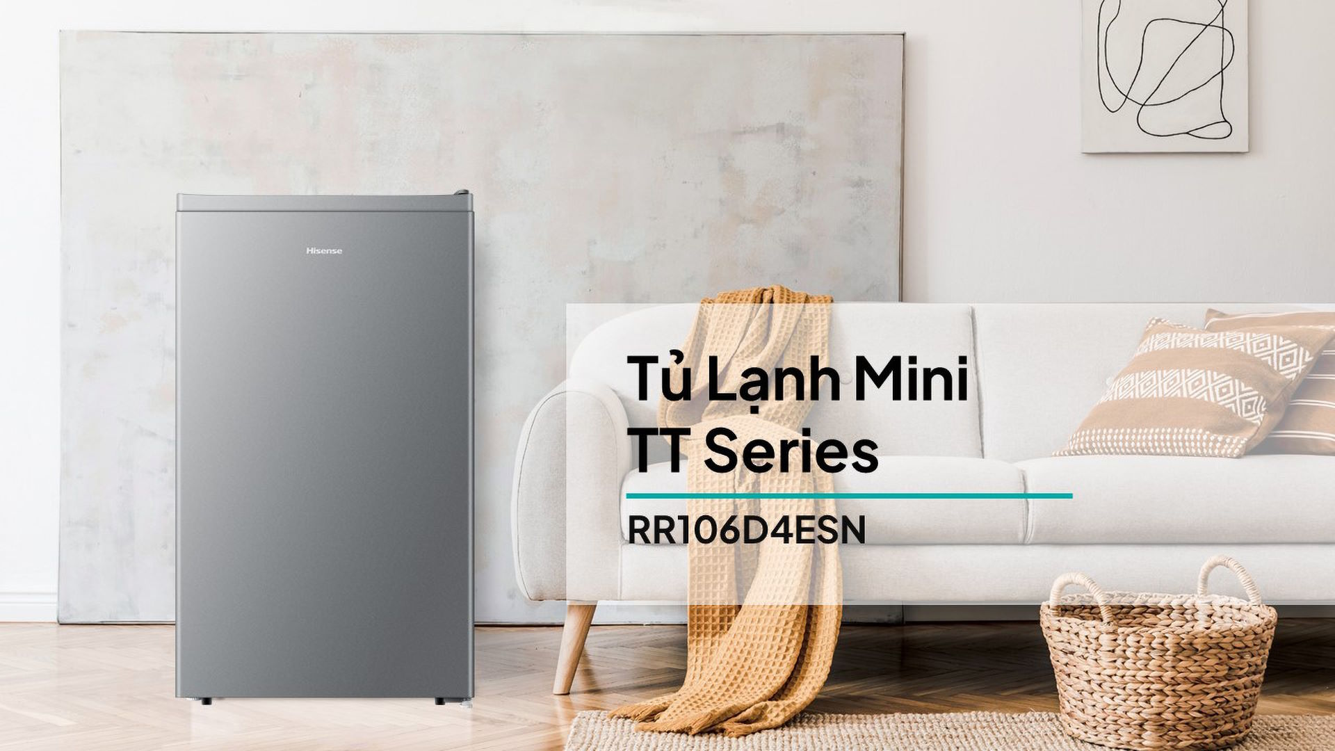 Tủ lạnh mini Hisense 82 lít RR106D4ESN