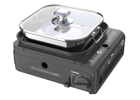 Bếp lẩu nướng mini đa năng NaMilux GS2392PE (nồi vuông inox) 