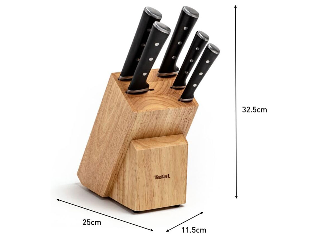 Bộ dao 5 món và kệ dao gỗ 