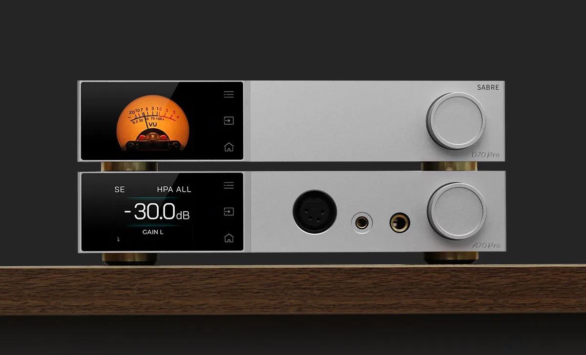 Giao diện Aurora UI – Màn hình màu thông minh Headphone Amp Topping