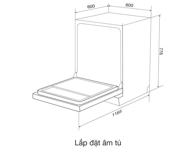 Máy rửa chén Malloca 
