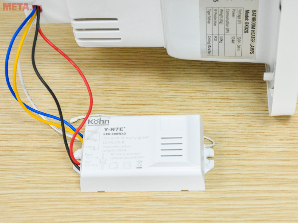 Bộ nguồn điện đèn sưởi Braun Kohn BK02G Bộ nguồn điện đèn sưởi Braun Kohn BK02G