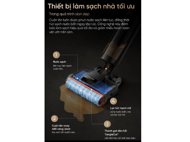 Máy hút bụi khô và ướt Dreame H13S FlexReach