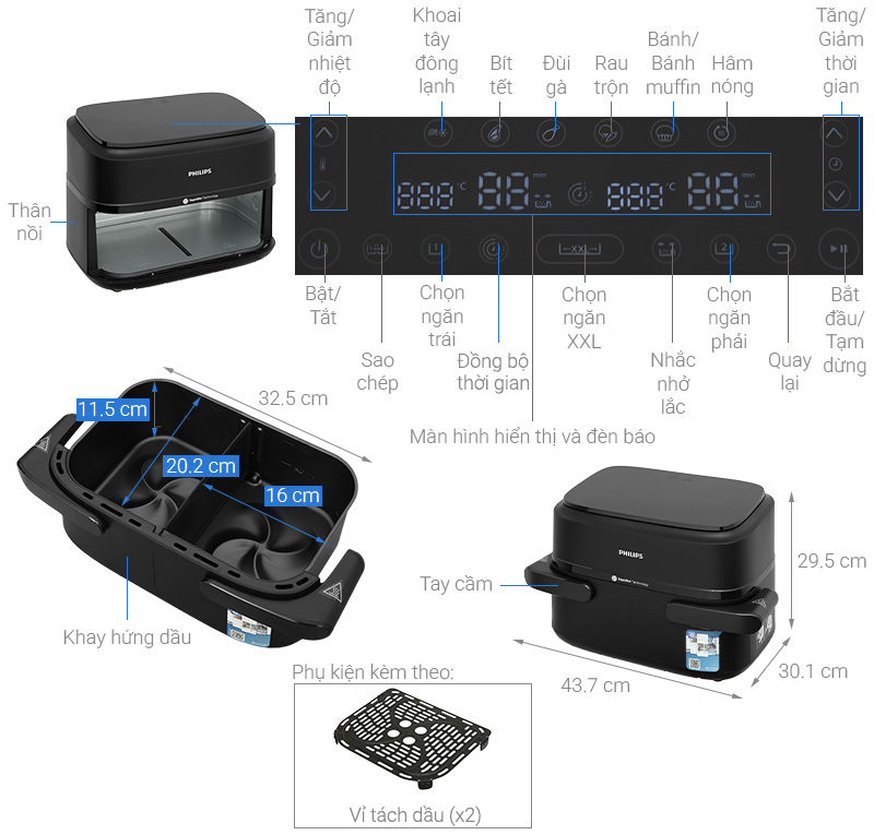 Nồi chiên không dầu Philips NA150/00
