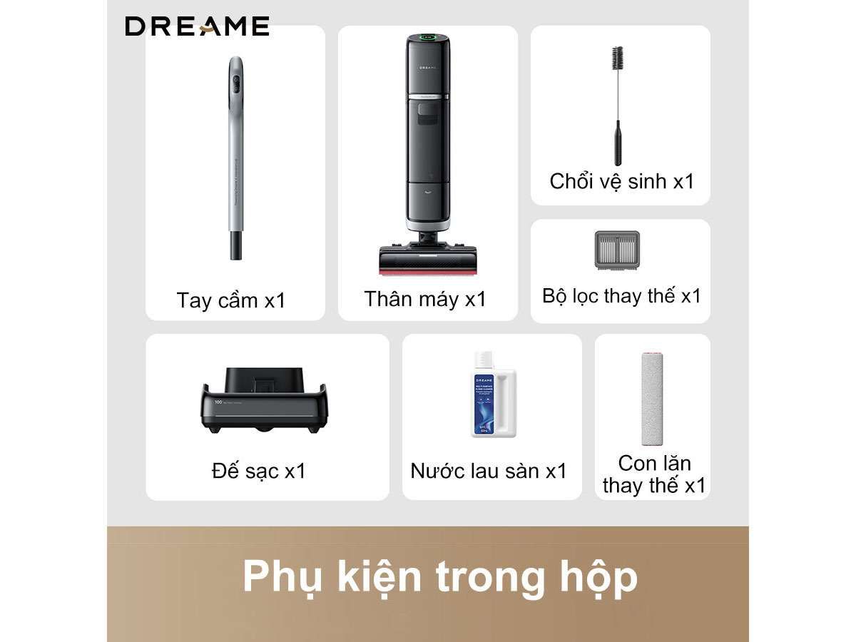 Máy hút bụi lau nhà khô và ướt Dreame H15 Pro Heat