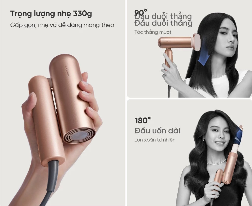 Bộ máy sấy Dreame Hair Pocket Uni AHD54