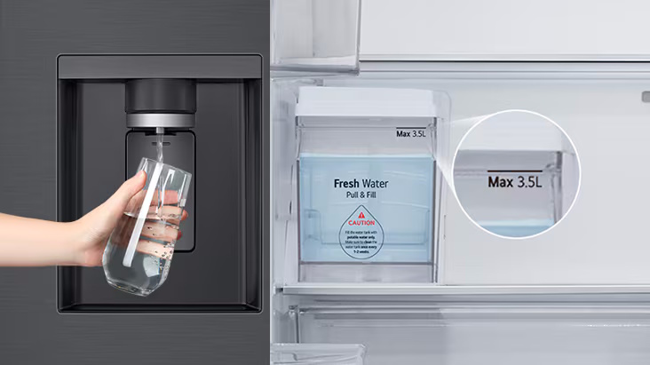 Tủ lạnh lấy nước ngoài