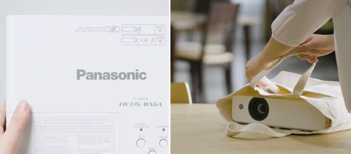 Máy chiếu Panasonic dễ bỏ túi mang theo Máy chiếu Panasonic
