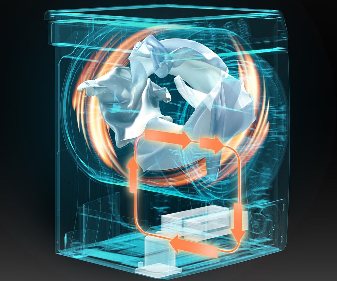 Máy sấy bơm nhiệt Hisense 8kg DH80N1T