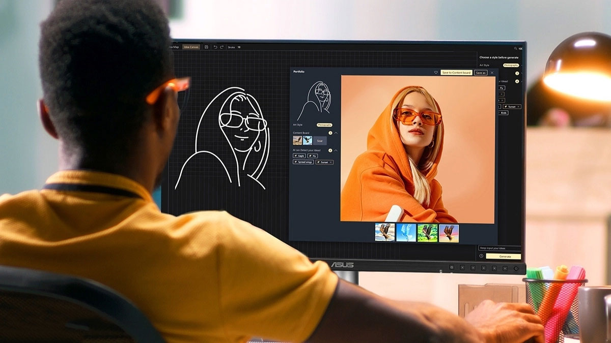 Asus ProArt PA248QFV có tần số quét nhanh Asus ProArt PA248QFV