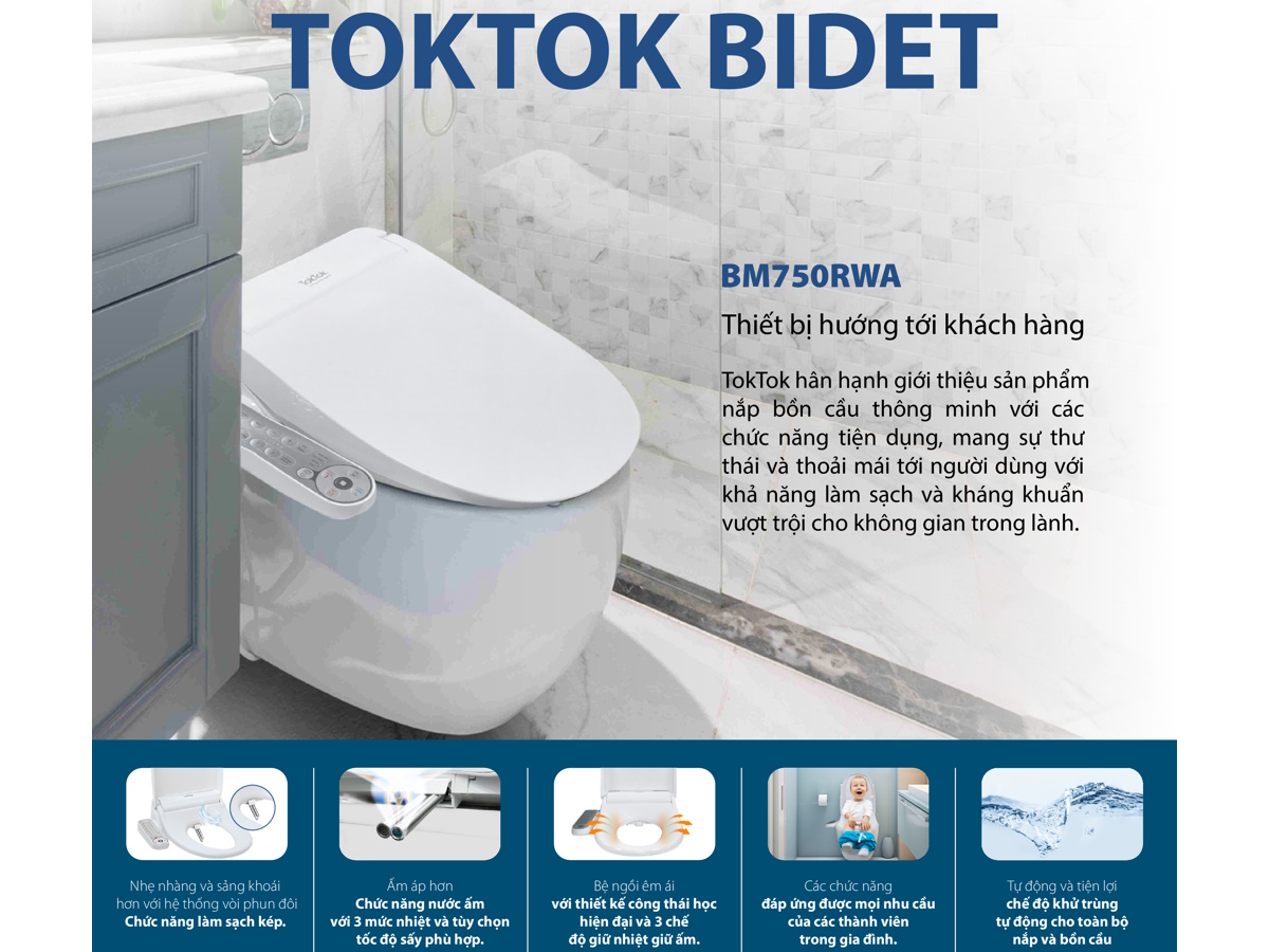 Nắp bồn cầu điện tử 