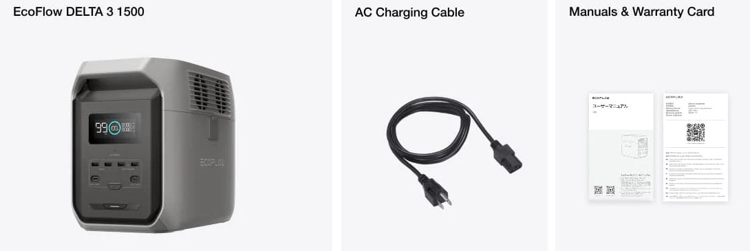 Bộ cung cấp nguồn liên tục EcoFlow Delta 3 EFDELTA1500 Bộ cung cấp nguồn liên tục EcoFlow Delta 3 EFDELTA1500