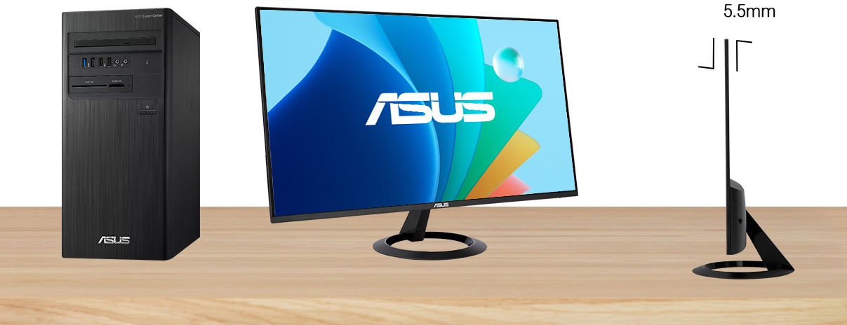 Thiết kế siêu mỏng 5,5mm – Thanh thoát và hiện đại Màn hình Asus VZ249HG (23.8 inch)