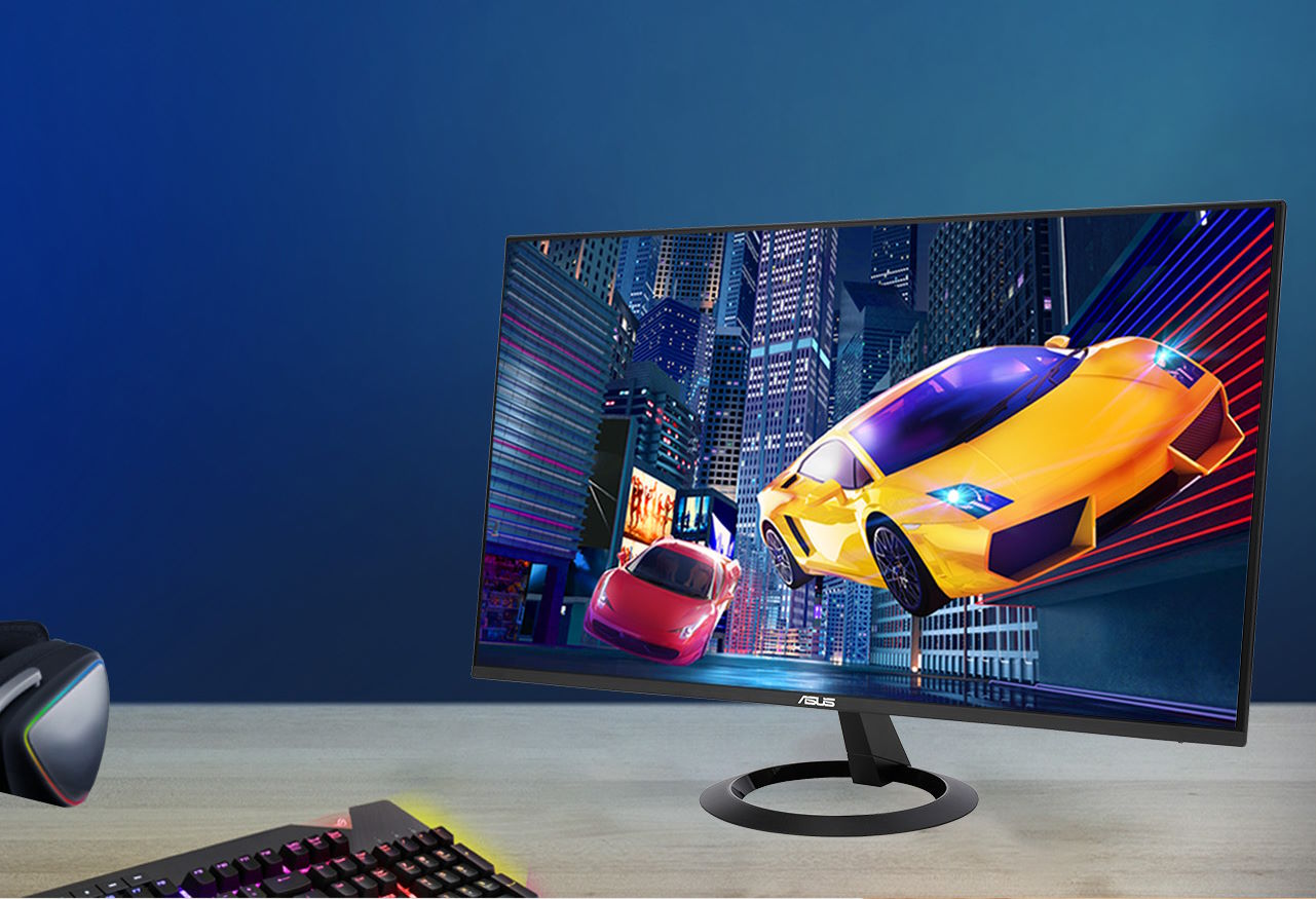 Chất lượng hiển thị sắc nét với tấm nền IPS Full HD Màn hình Asus VZ249HG