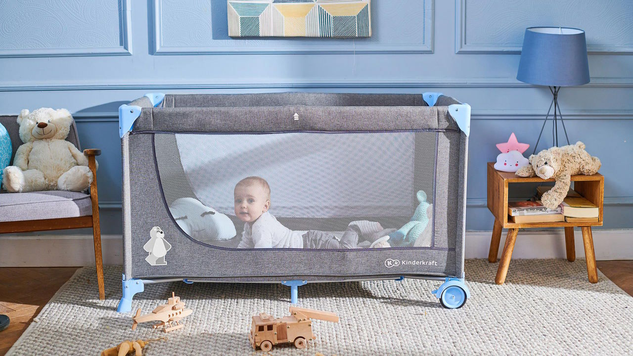 Nôi ngủ cho bé Kinderkraft Joy (KK.JOY-W/O.ACCE) không kèm phụ kiện đồ chơi và treo nôi