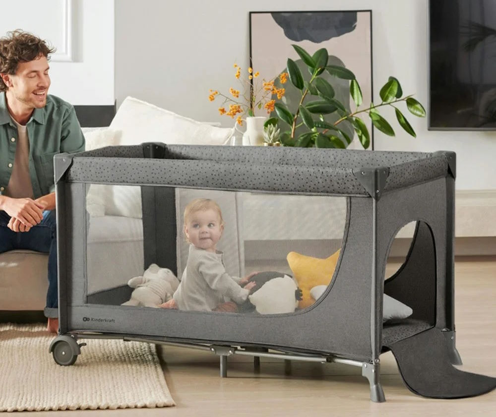 Nôi ngủ cho bé Kinderkraft Joy2 (KK.JOY2-WO.ACCE) Không kèm phụ kiện treo nôi