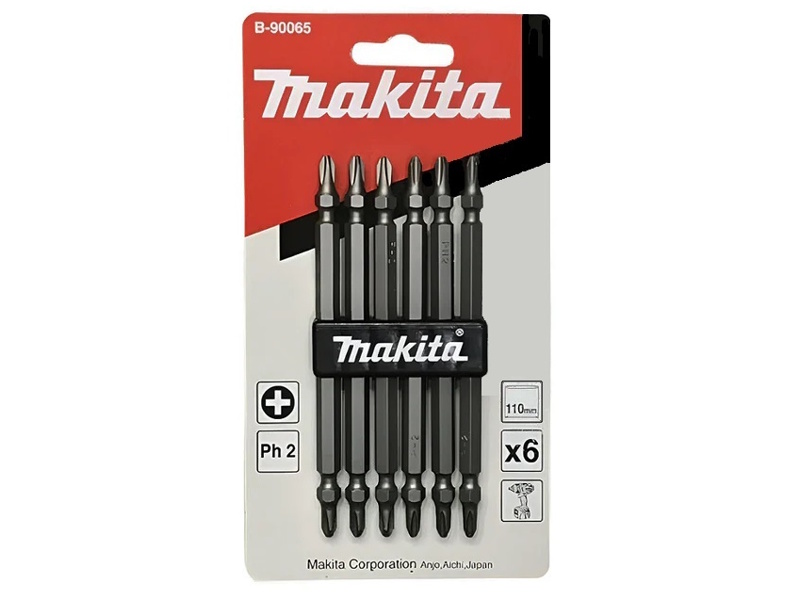 Bộ mũi vít 2 đầu Ph2 110mm Makita B-90065 Bộ mũi vít 2 đầu Ph2 110mm Makita B-90065