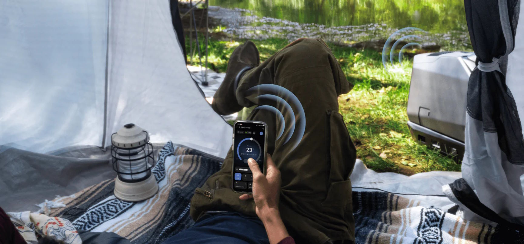 Được hỗ trợ bởi EcoFlow OASIS – điều khiển thông minh mọi lúc Điều hòa di động EcoFlow Wave 3