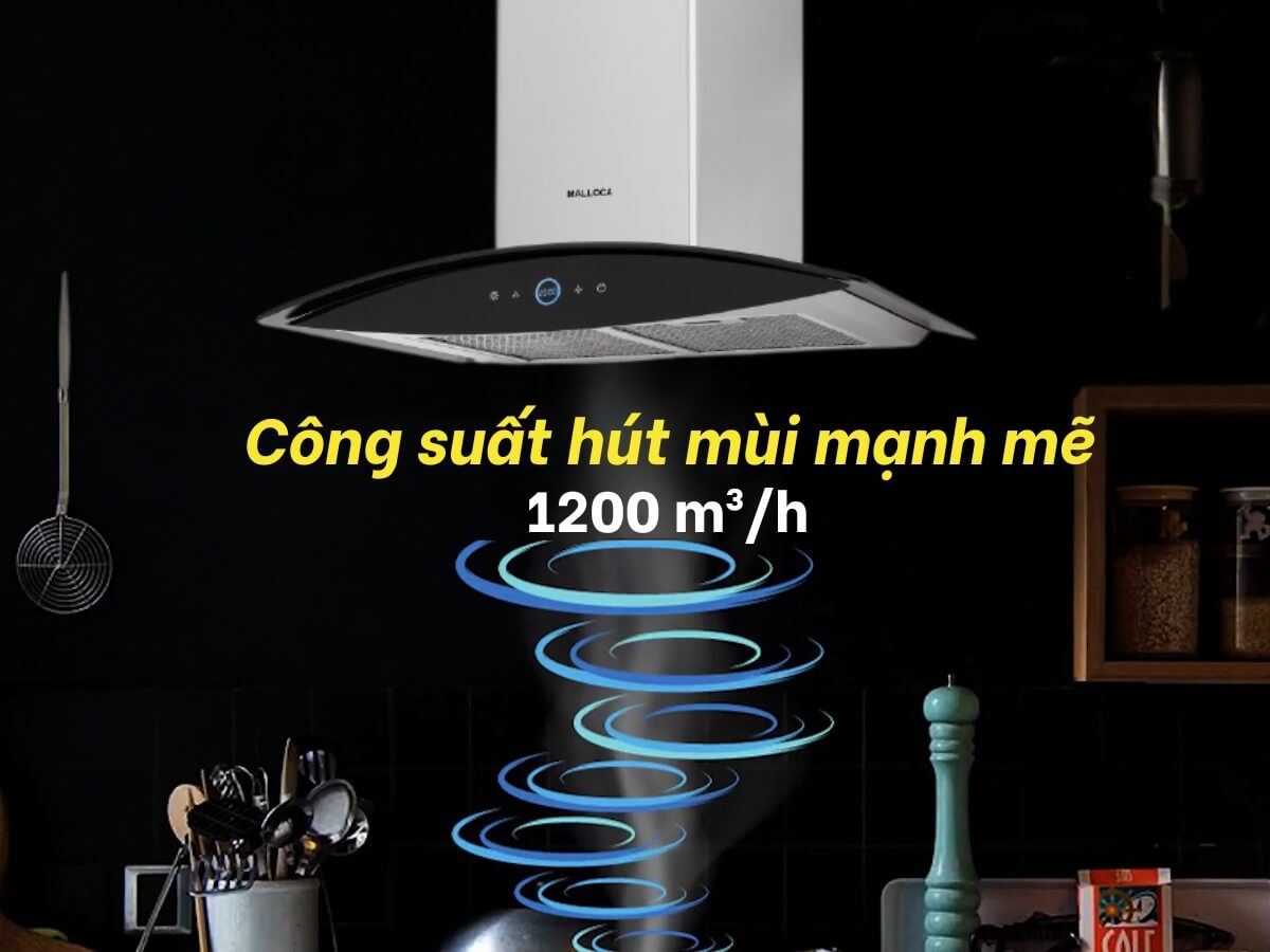 Máy hút khói khử mùi Malloca MC 7018HS