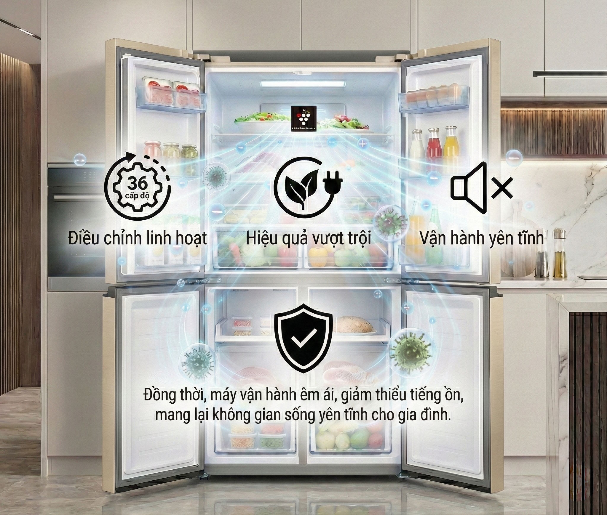 Tủ lạnh Sharp SJ-FXP510VG-CH