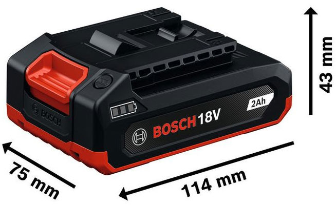 Pin Bosch 18V GBA 18V-20 1600A037U2 (2Ah) Pin Bosch 18V GBA 18V-20 1600A037U2 (2Ah)