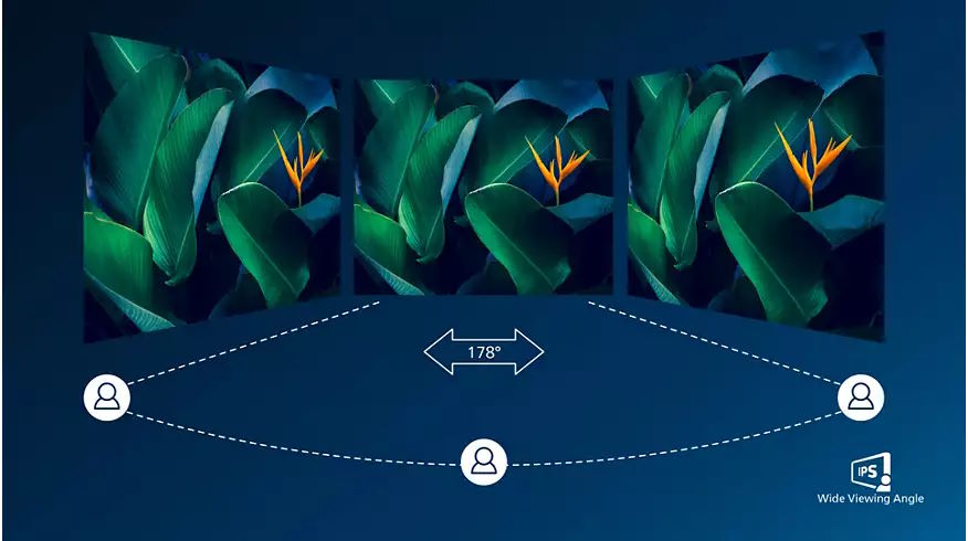 Công nghệ IPS LED – Góc nhìn rộng, màu sắc chính xác Màn hình máy tính LCD Philips 24E1N2100D/71